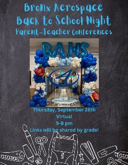 Back to School Night/Parent-Teacher Conferences